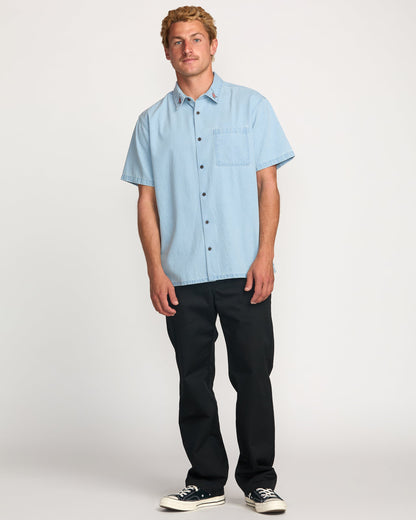 Occy Short Sleeve Shirt - Cloud Blue