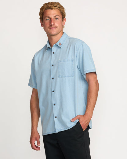 Occy Short Sleeve Shirt - Cloud Blue