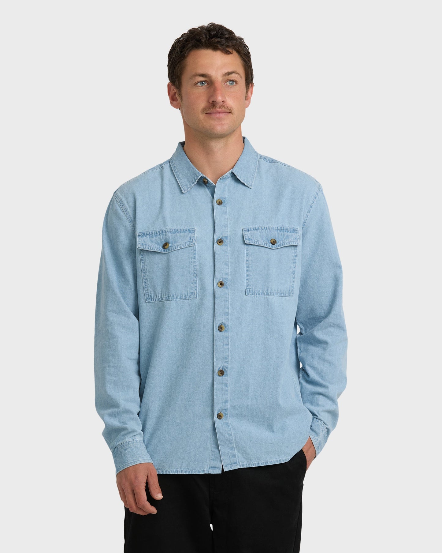 Bong Days Long Sleeve Shirt - Cloud Blue