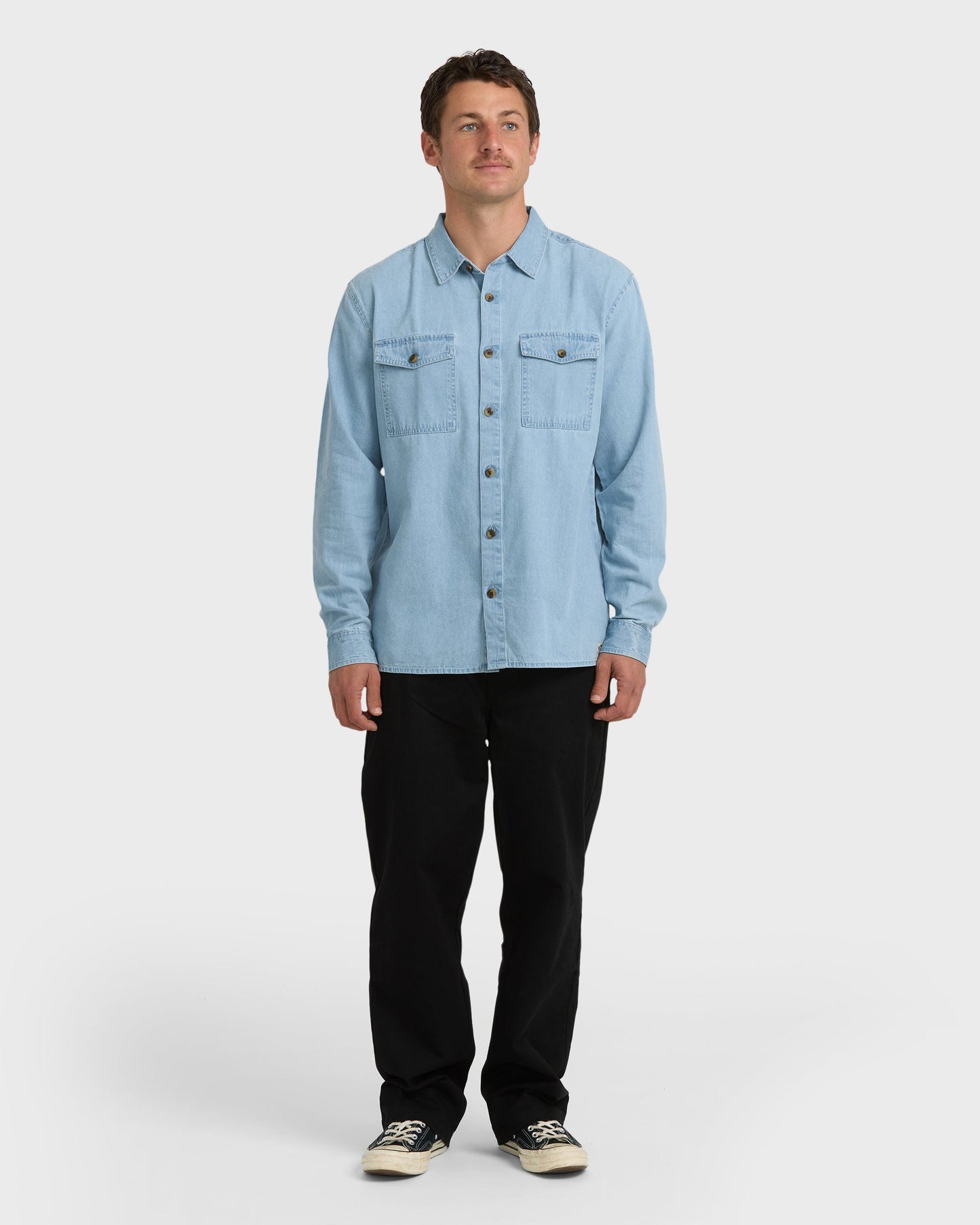 Bong Days Long Sleeve Shirt - Cloud Blue