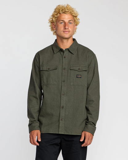 Bong Days Long Sleeve Shirt - Dark Military