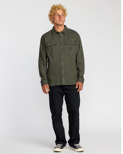Bong Days Long Sleeve Shirt - Dark Military