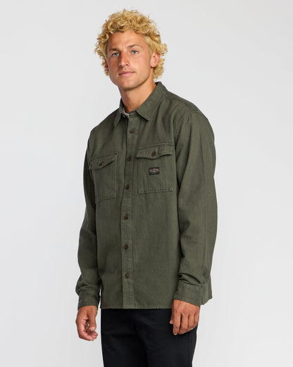 Bong Days Long Sleeve Shirt - Dark Military