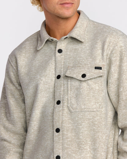 Furnace Long Sleeve Flannel Shirt - Gravel