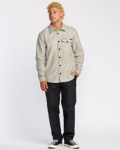 Furnace Long Sleeve Flannel Shirt - Gravel