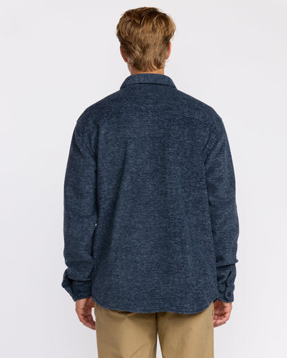 Furnace Long Sleeve Flannel Shirt - Navy