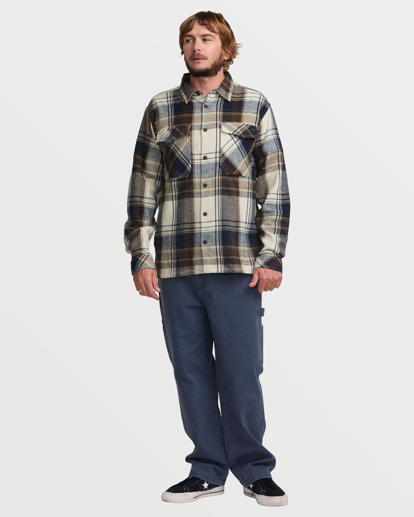 Bad Dog Flannel Shirt - Silver