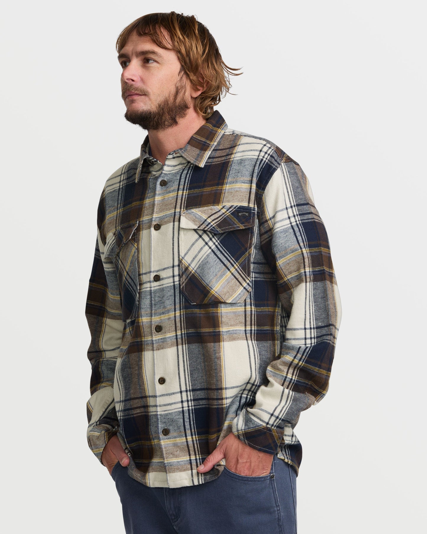 Bad Dog Flannel Shirt - Silver