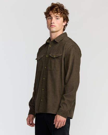 Austin Garage Long Sleeve Shirt - Chocolate