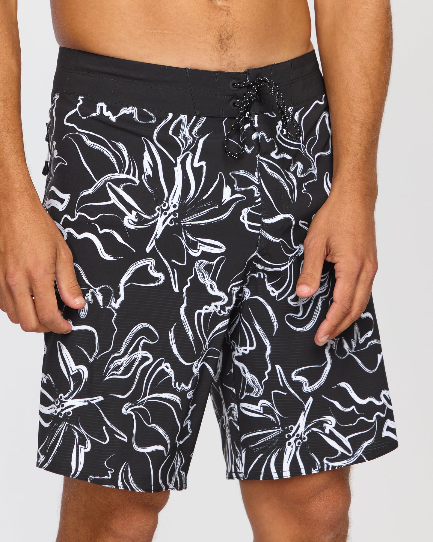Sundays Airlite 19" Boardshorts - Black White