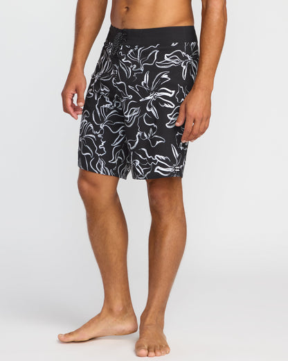 Sundays Airlite 19" Boardshorts - Black White