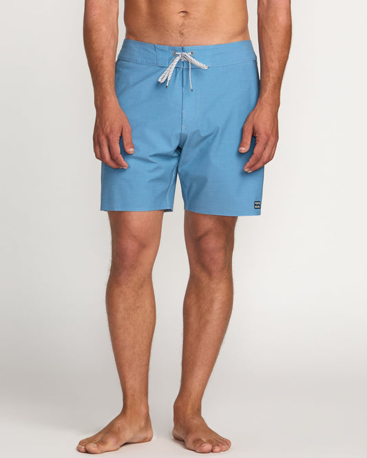 Kirra Pro Performance 18" Boardshorts - Carolina Blue
