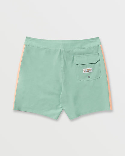 Kirra Pro Performance 18" Boardshorts - Mist Green