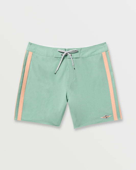 Kirra Pro Performance 18" Boardshorts - Mist Green