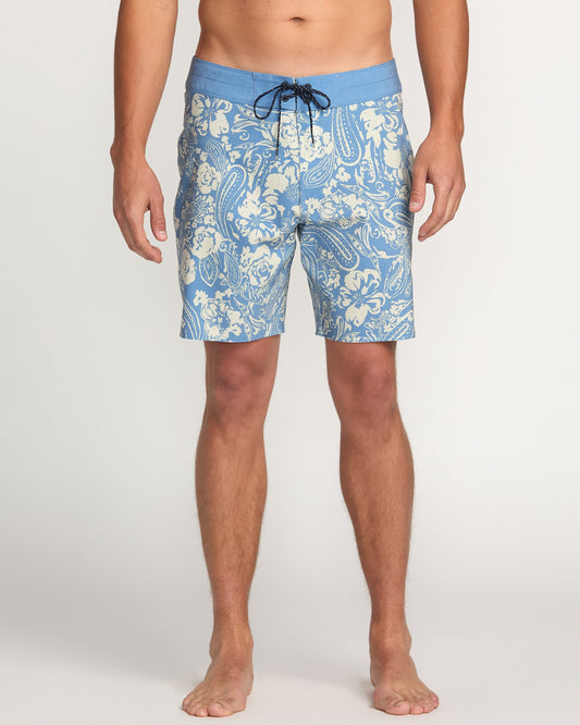 Good Times Pro Performance 18" Boardshorts - Carolina Blue