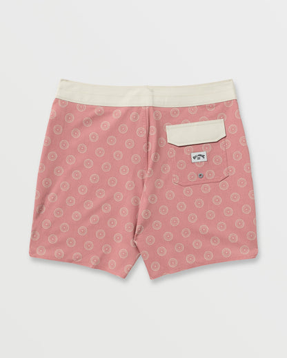 Good Times Pro Performance 18" Boardshorts - Dusty Rose
