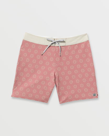 Good Times Pro Performance 18" Boardshorts - Dusty Rose