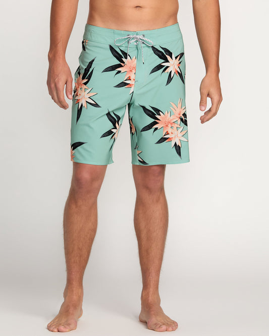 Sundays Pro Performance 19" Boardshorts - Mist Green