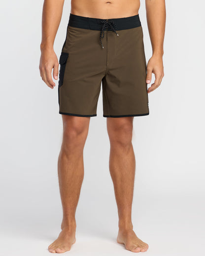 73 Pro Performance 18" Boardshorts - Dark Military