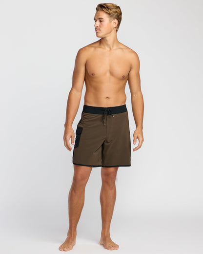 73 Pro Performance 18" Boardshorts - Dark Military