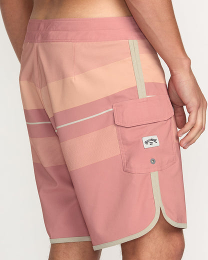 73 Pro Performance 18" Boardshorts - Dusty Pink