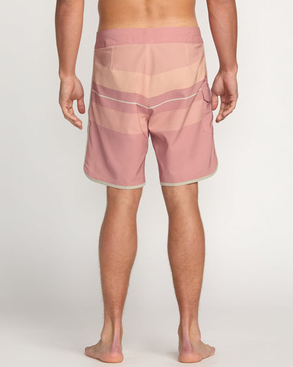 73 Pro Performance 18" Boardshorts - Dusty Pink
