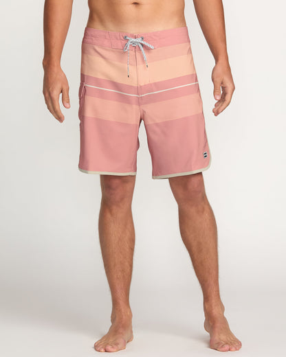 73 Pro Performance 18" Boardshorts - Dusty Pink