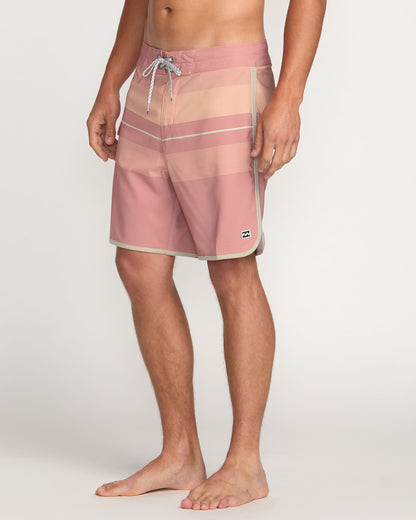 73 Pro Performance 18" Boardshorts - Dusty Pink