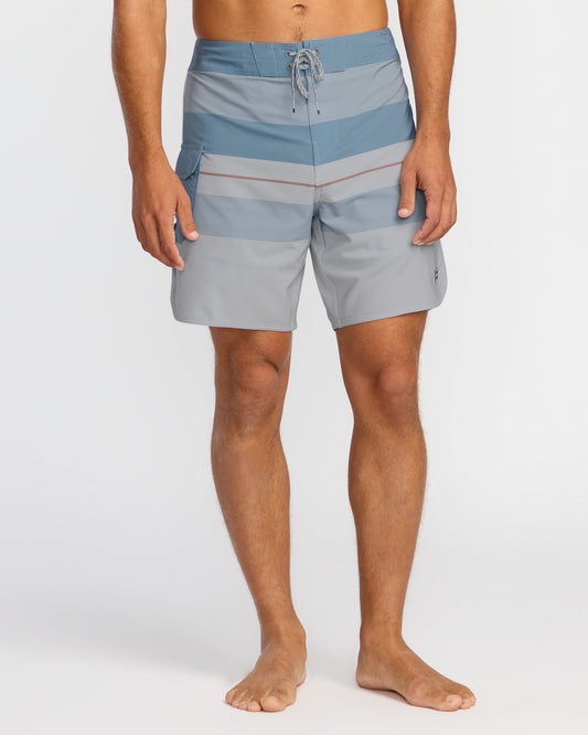73 Pro Performance 18" Boardshorts - Sky Blue