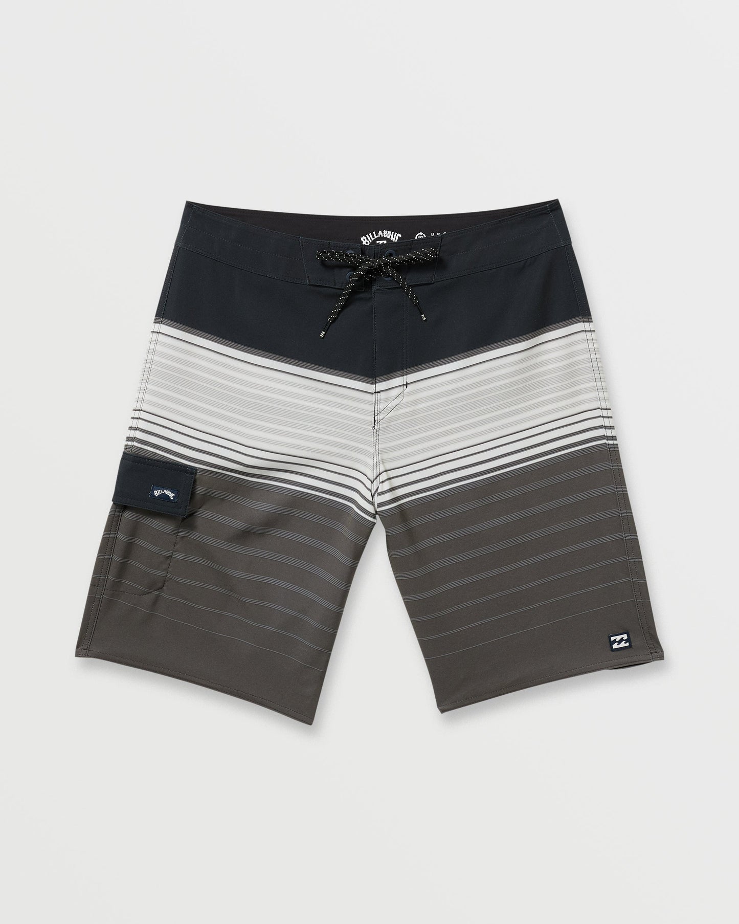 All Day Stripe Pro Performance 20" Boardshorts - Pewter