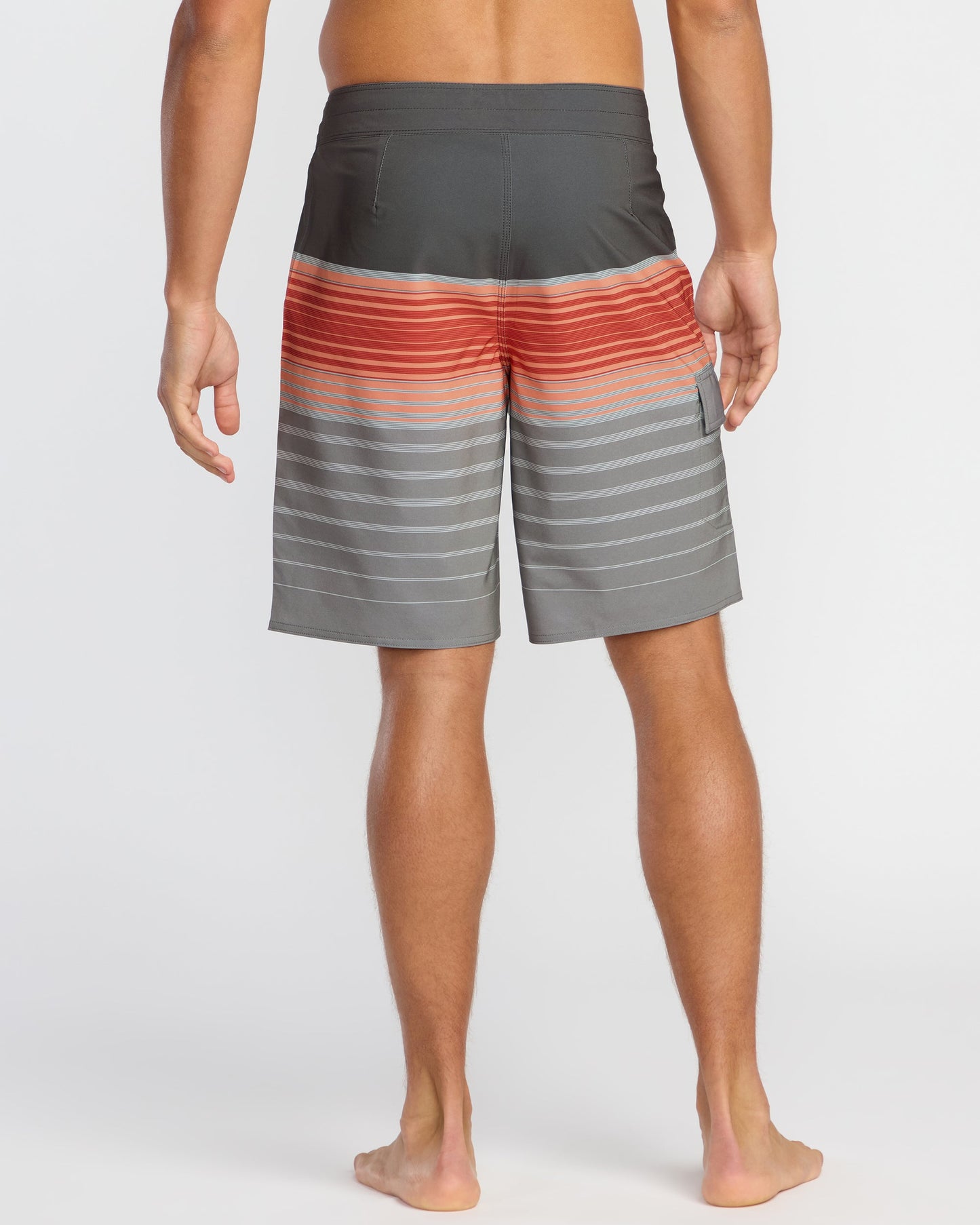 All Day Stripe Pro Performance 20" Boardshorts - Sunset