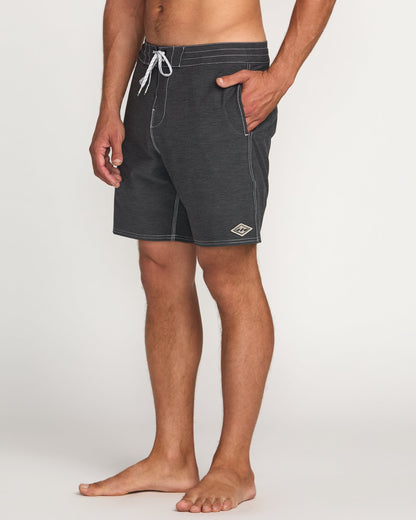 Every Other Day Lo Tide 18" Boardshorts - Black
