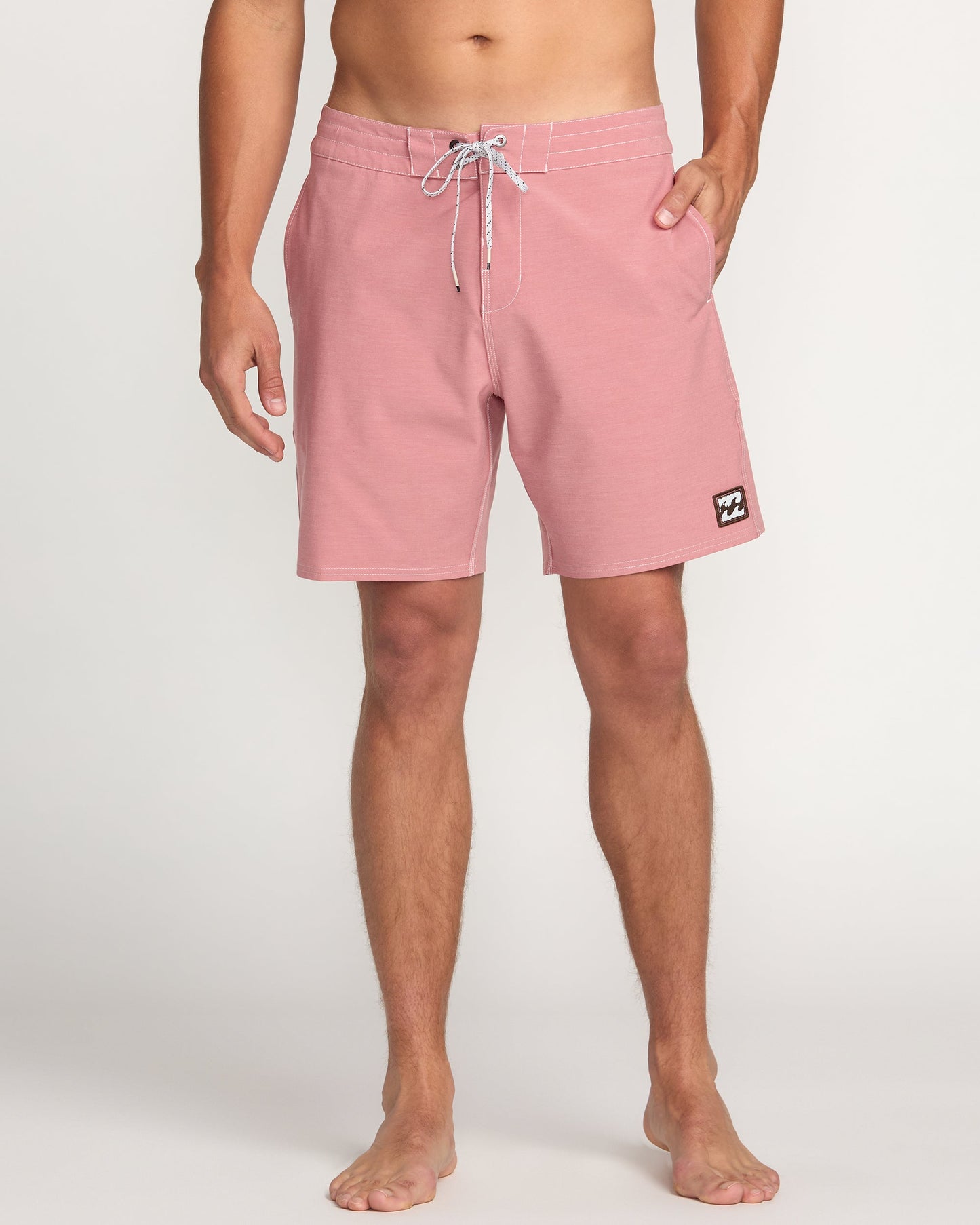 Every Other Day Lo Tide 18" Boardshorts - Dusty Rose