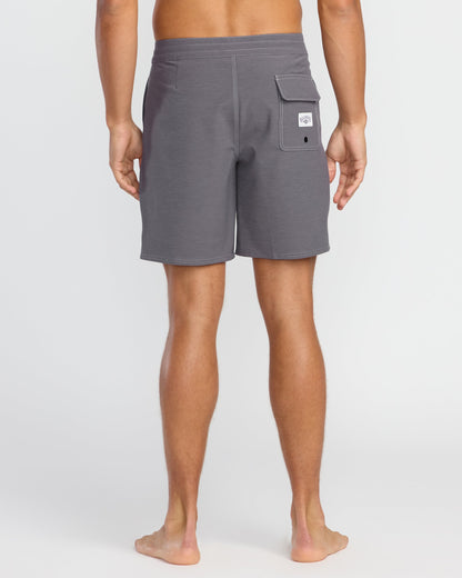 Every Other Day Lo Tide 18" Boardshorts - Gray Violet