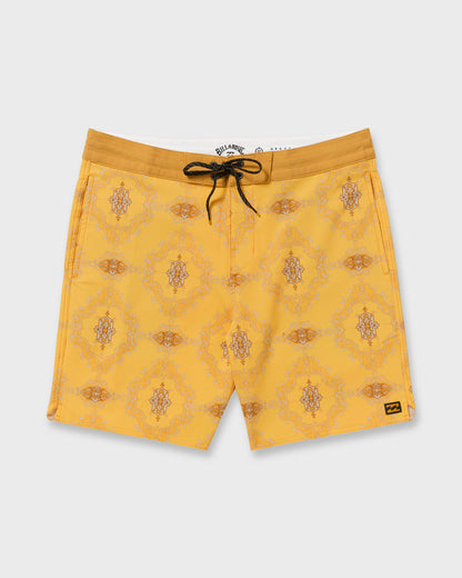 Good Times Lo Tide 18" Boardshorts - Dust Yellow