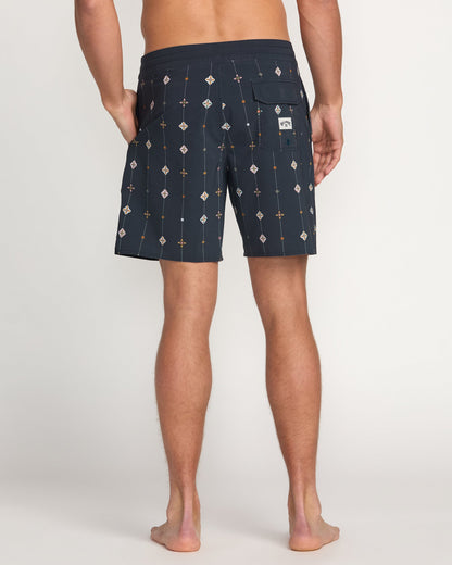 Good Times Lo Tide 18" Boardshorts - Navy