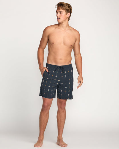 Good Times Lo Tide 18" Boardshorts - Navy