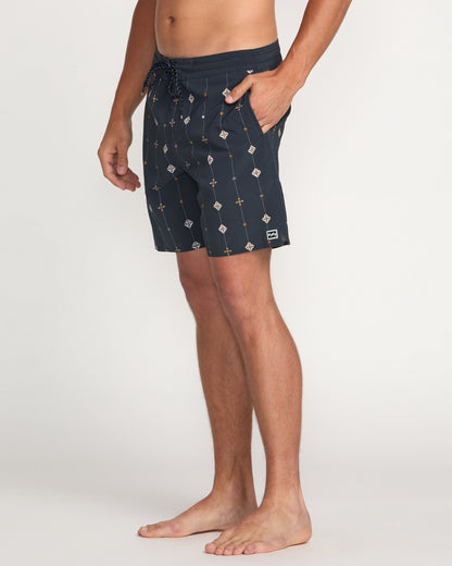 Good Times Lo Tide 18" Boardshorts - Navy