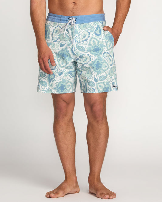 Good Times Lo Tide 18" Boardshorts - Seafoam