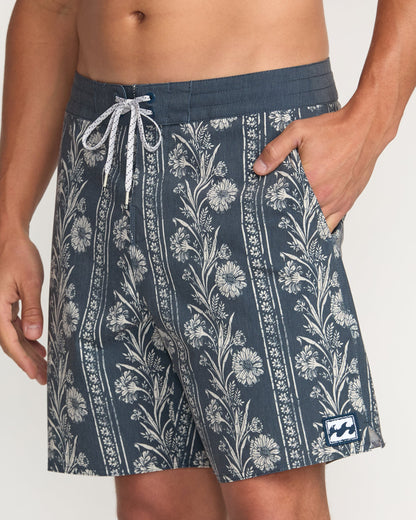 Sandtrax Lo Tide Boardshorts - Aged Indigo
