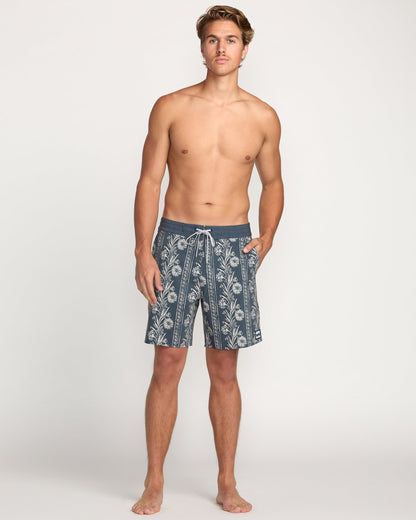 Sandtrax Lo Tide Boardshorts - Aged Indigo