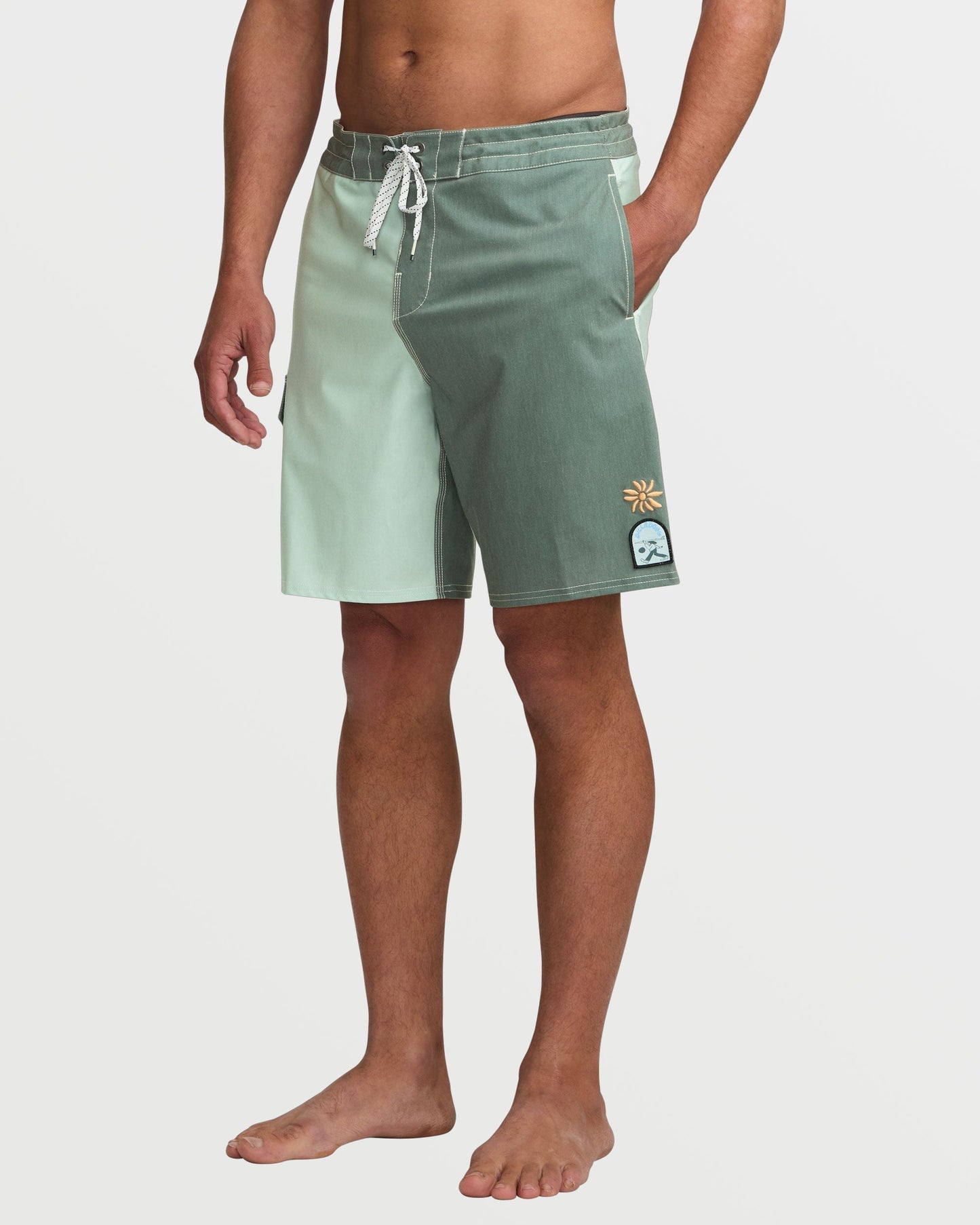 Sunshine Lo Tide 19" Boardshorts - Green Tea