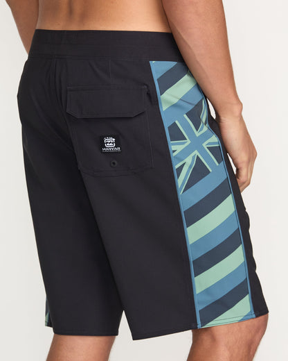 D Bah 2.0 Hi Pro Performance 19" Boardshorts - Washed Black
