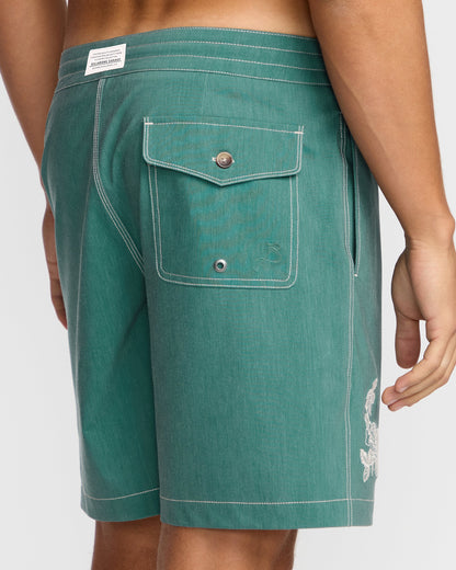 Austin Garage Lo Tides Boardshorts - Teal