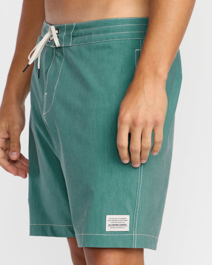 Austin Garage Lo Tides Boardshorts - Teal