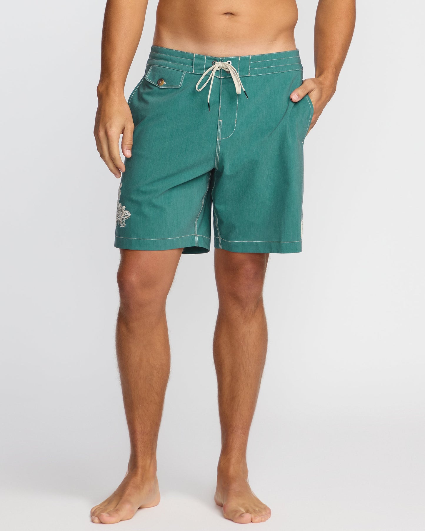 Austin Garage Lo Tides Boardshorts - Teal