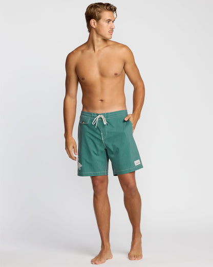 Austin Garage Lo Tides Boardshorts - Teal
