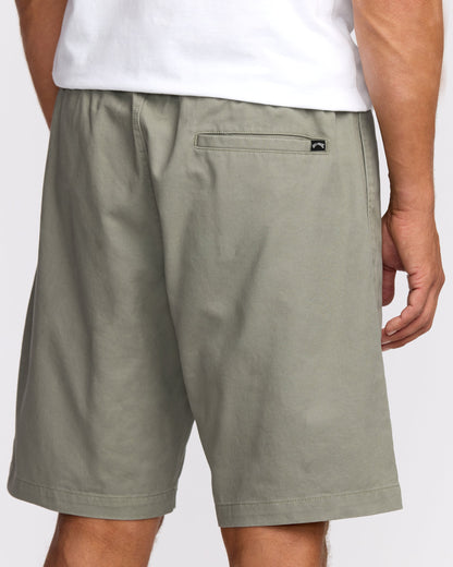 Larry Laybacks 19" Twill Shorts - Green Ash