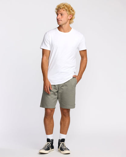 Larry Laybacks 19" Twill Shorts - Green Ash