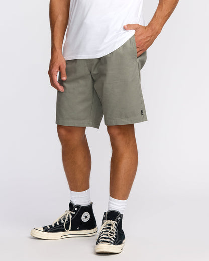 Larry Laybacks 19" Twill Shorts - Green Ash